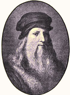 Portrait de L�onard de Vinci.