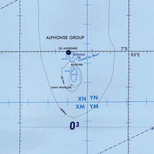 Seychelles : �les du groupe d'Alphonse.