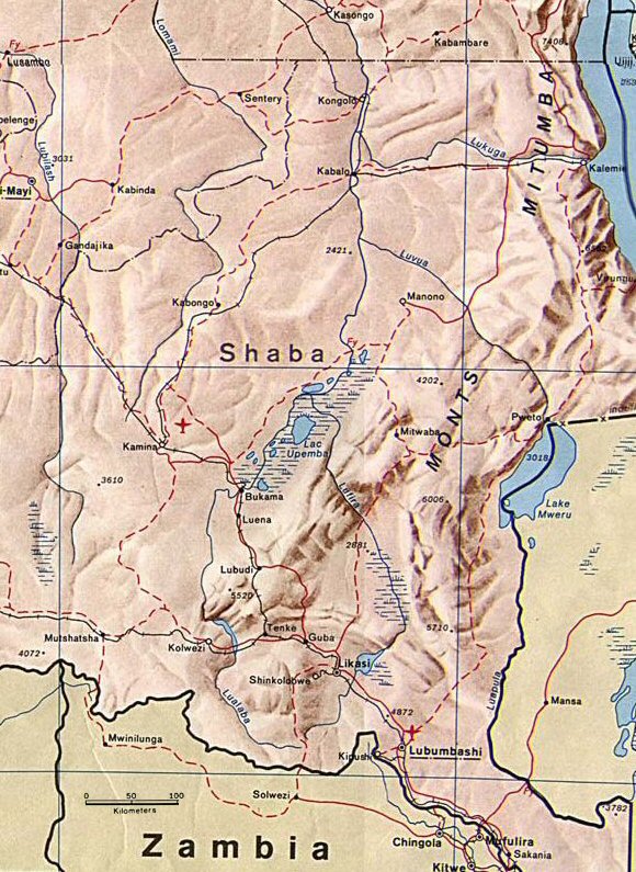 Carte du Congo sup�rieur.