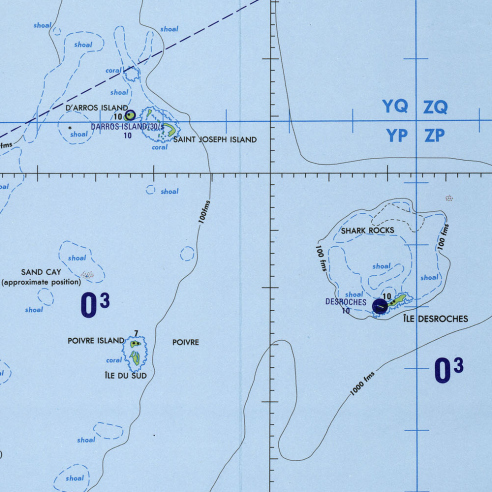 Seychelles : �les Desroches, Poivre et d'Arros.