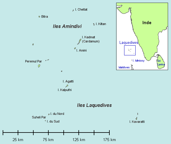 Carte des Laquedives.