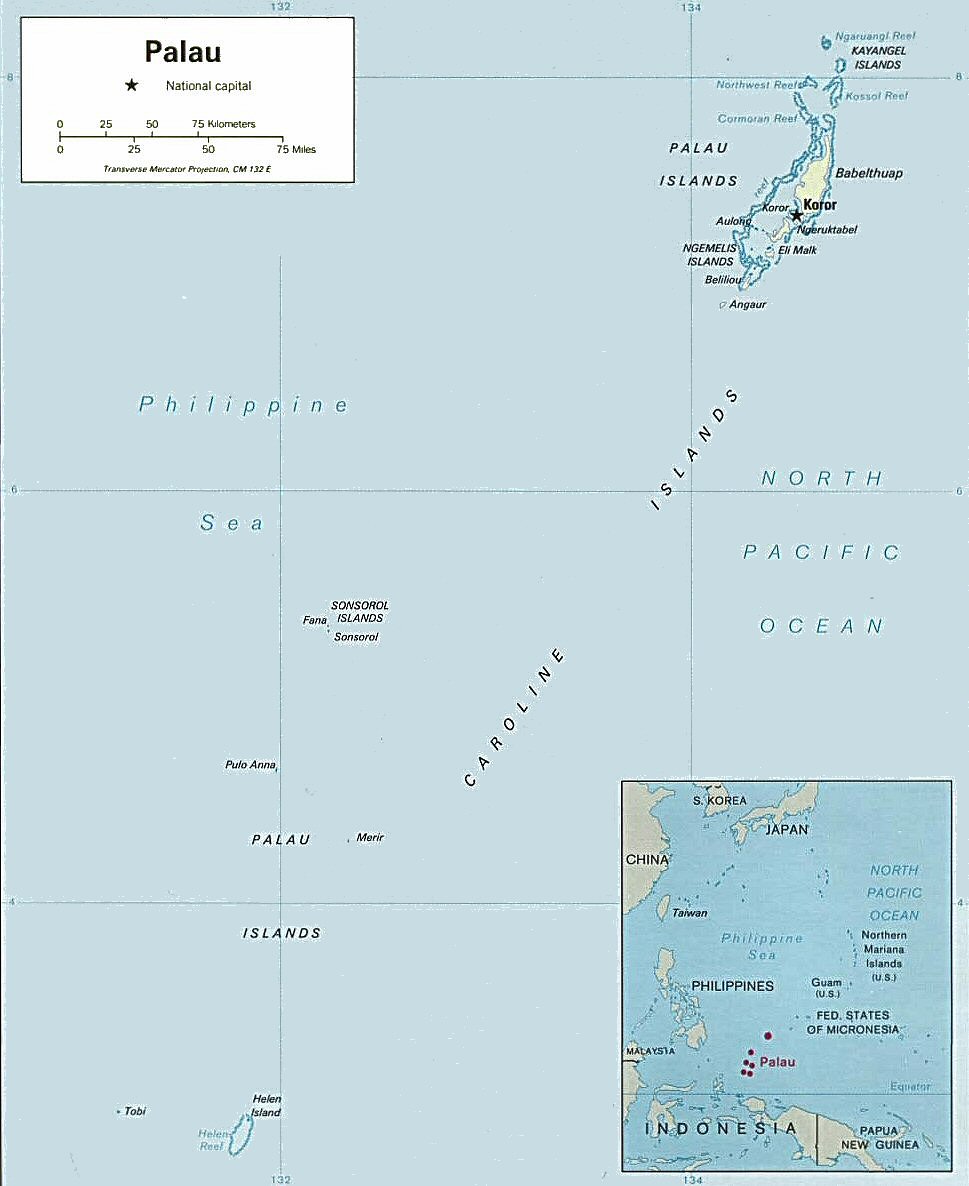 Carte de Palau.