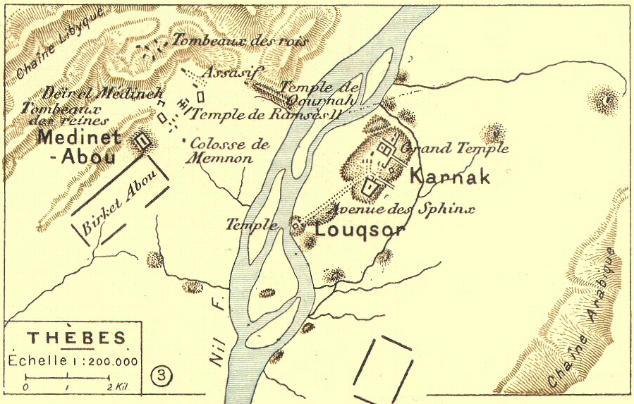 Plan de Th�bes.