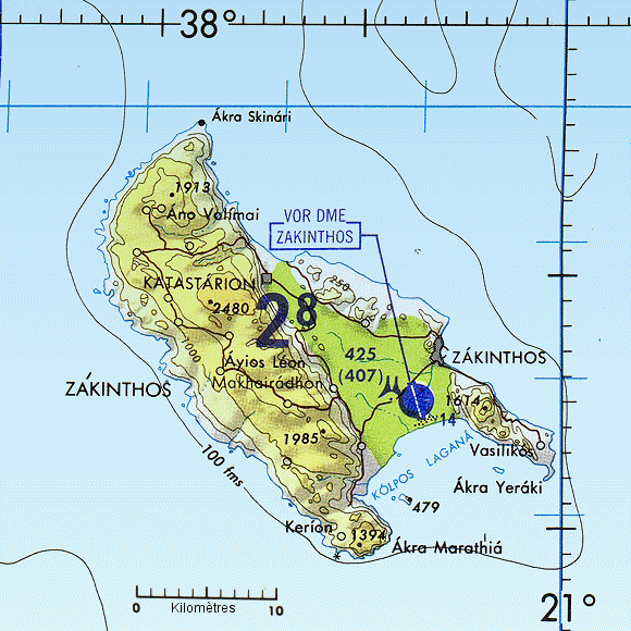 Carte de Zante.