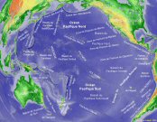 Topographie de l'oc�an Pacifique.