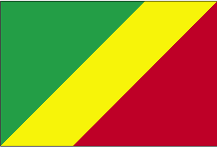 Drapeau de la R�publique du Congo.
