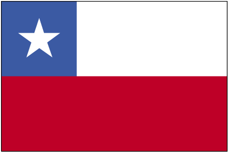 Drapeau du Chili.