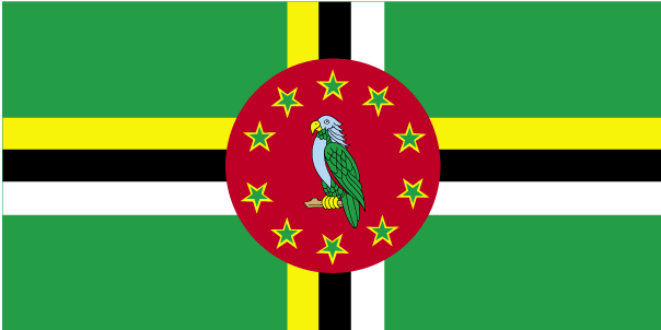 Drapeau de la Dominique.