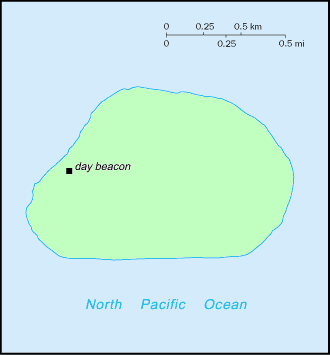 Carte de l'�le Baker.