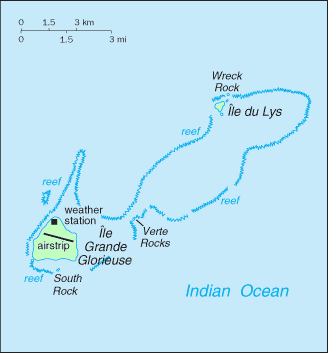 Carte des �les Glorieuses.