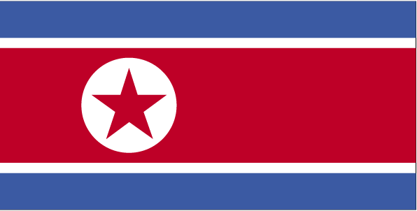 Drapeau de la Cor�e du Nord.