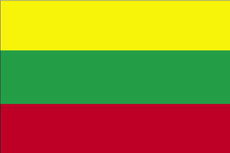 Drapeau de la Lituanie.