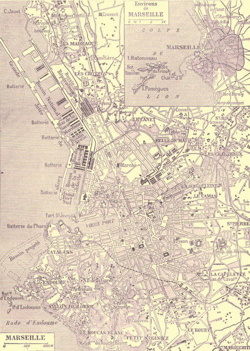 Plan de Marseille.