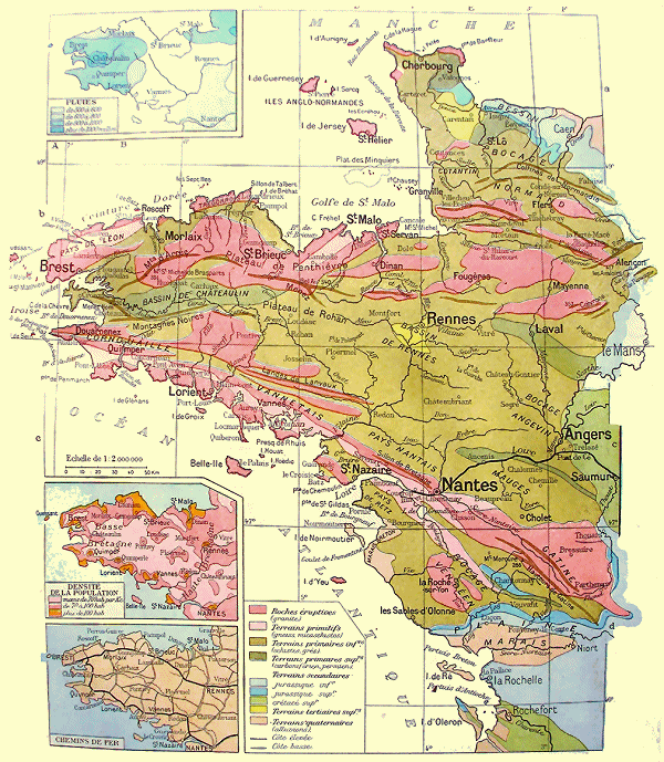 G�ologie du massif Armoricain.
