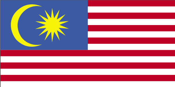 Drapeau de la Malaisie.