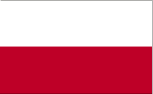 Drapeau de la Pologne.