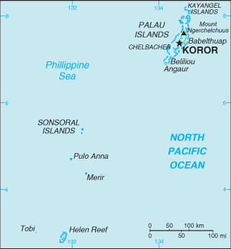 Carte de Palau.
