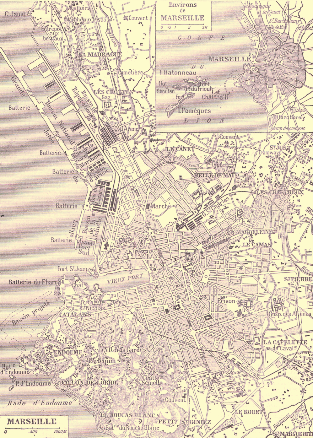 Plan de Marseille.