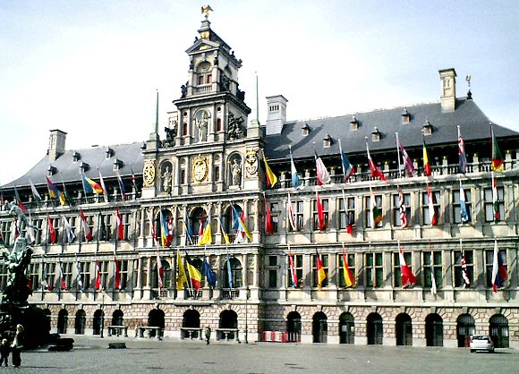 Anvers : l'H�tel de Ville.