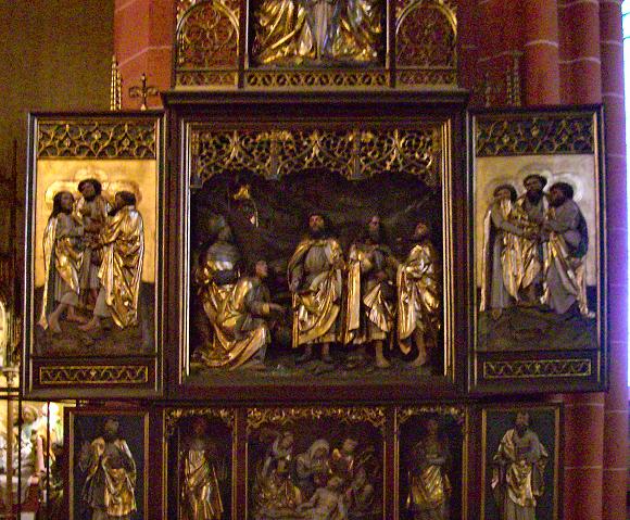 Cath�drale de Francfort : l'adieu des Ap�tres.