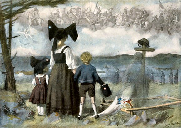 Affiche de la Grande Guerre : Arm�e a�rienne en Alsace-Lorraine.