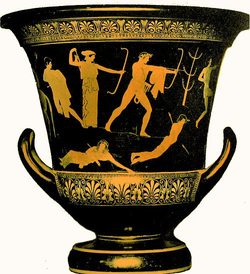 Art�mis et Apollon tuant les Niobides.