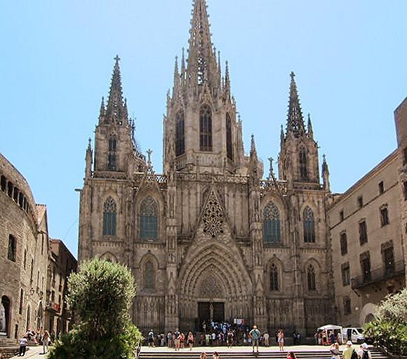Barcelone : la cath�drale.