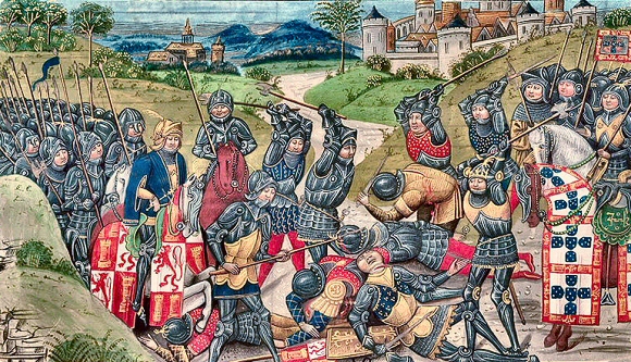La bataille d'Aljubarrota.