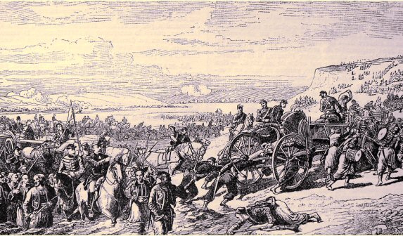 La bataille de l'Alma.