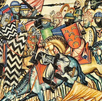 Bataille de Maures et de Chr�tiens.