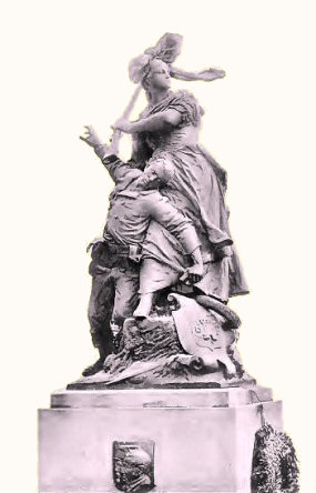 Belfort : la statue Quand m�me.