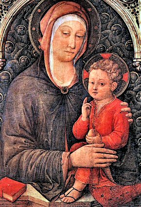 Jacopo Bellini : Madone � l'Enfant (1455).