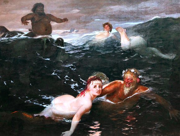 B�cklin : les jeux de la vague.
