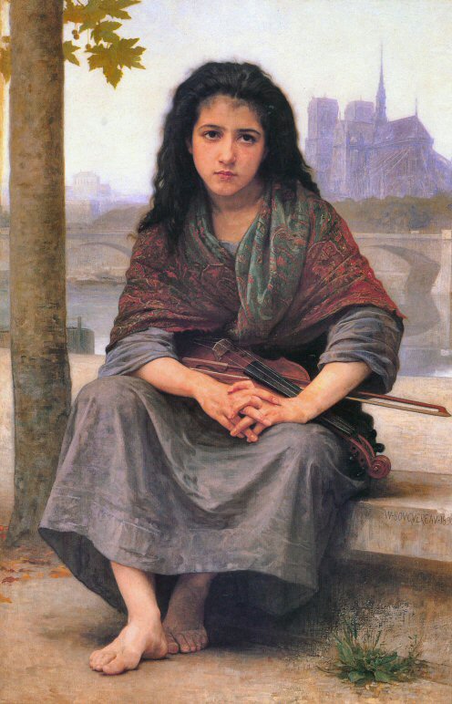 Bouguereau : la Boh�mienne.