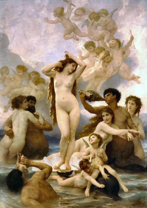 Bouguereau : la naissance de V�nus.