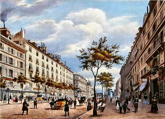 Boulevard des Italiens, � Paris