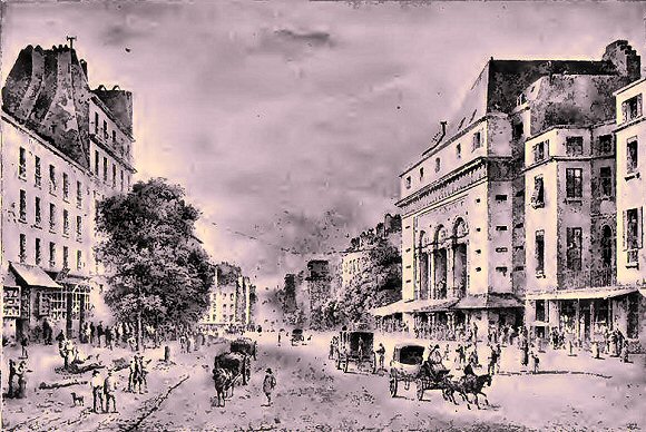 Paris : le boulevard Saint-Martin.