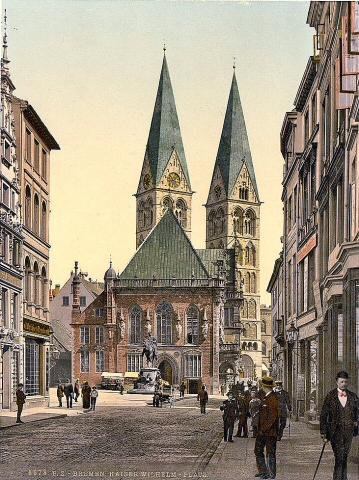 Br�me : la place de l'empereur Guillaume.