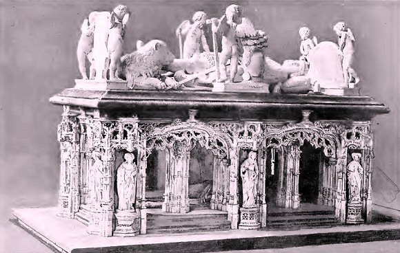 Bourg-en-Bresse : mausol�e de Philibert le Beau, dans l'�glise de Brou.
