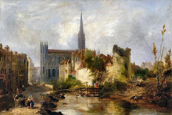 Caen : l'�glise Saint-Pierre.