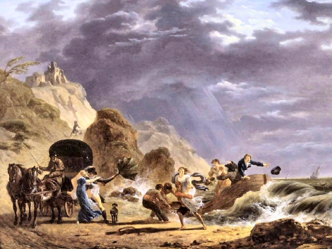 Vernet : Arriv�e d'Emigr�s et de la duchesse de Berry en France.