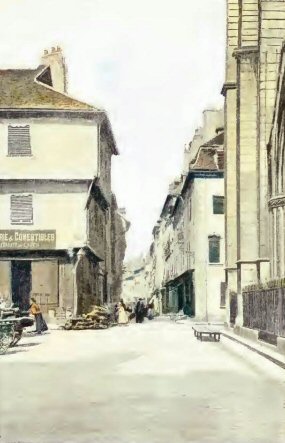 Chalon sur Sa�ne : une rue au d�but du XXe s.