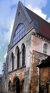 Chartres : coll�giale Saint-Andr� (fa�ade m�ridionale).