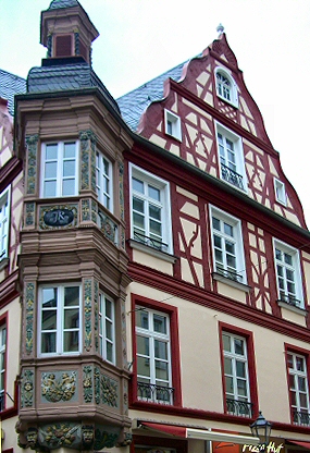 Coblence : fa�ade de maison.