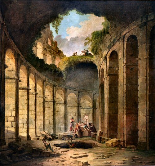Hubert Robert : le Colis�e de Rome.