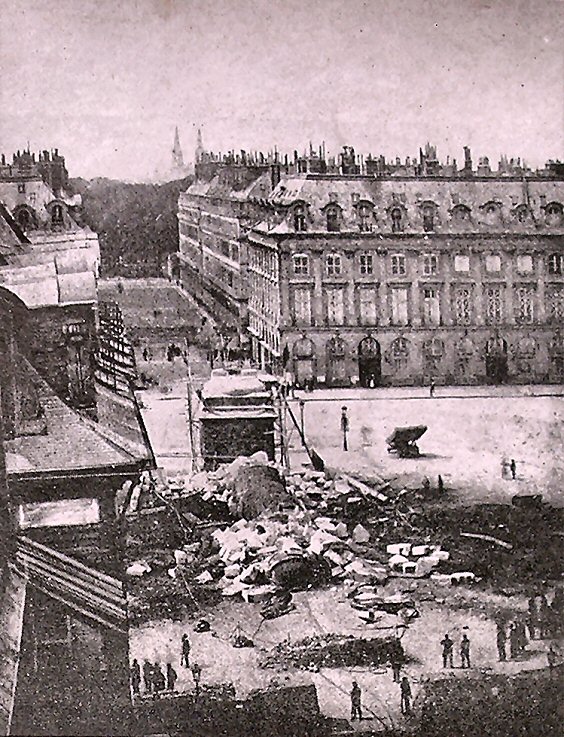 Commune de Paris : destruction de la colonne Vend�me..