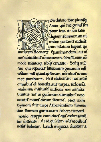 Manuscrit de Cornelius Nepos.