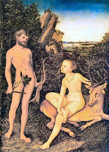 Cranach : Art�mis et Apollon.