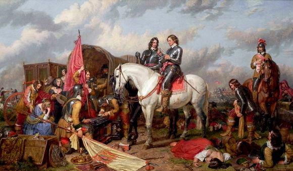 Cromwell � la bataille de Naseby.