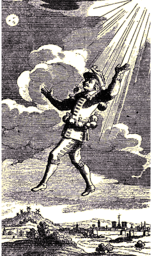 Cyrano va sur la Lune.